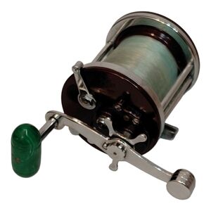 Penn Jigmaster 500 Conventional Trolling Fishing Reel Brown Green Vintage USA